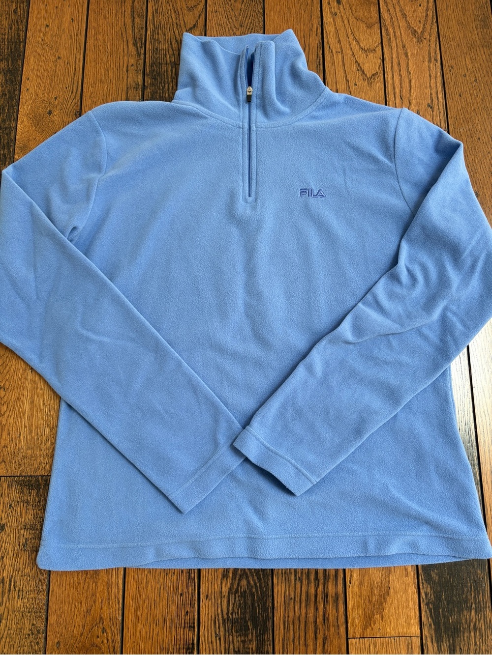 Fila Light Blue Half-Zip Fleece Top